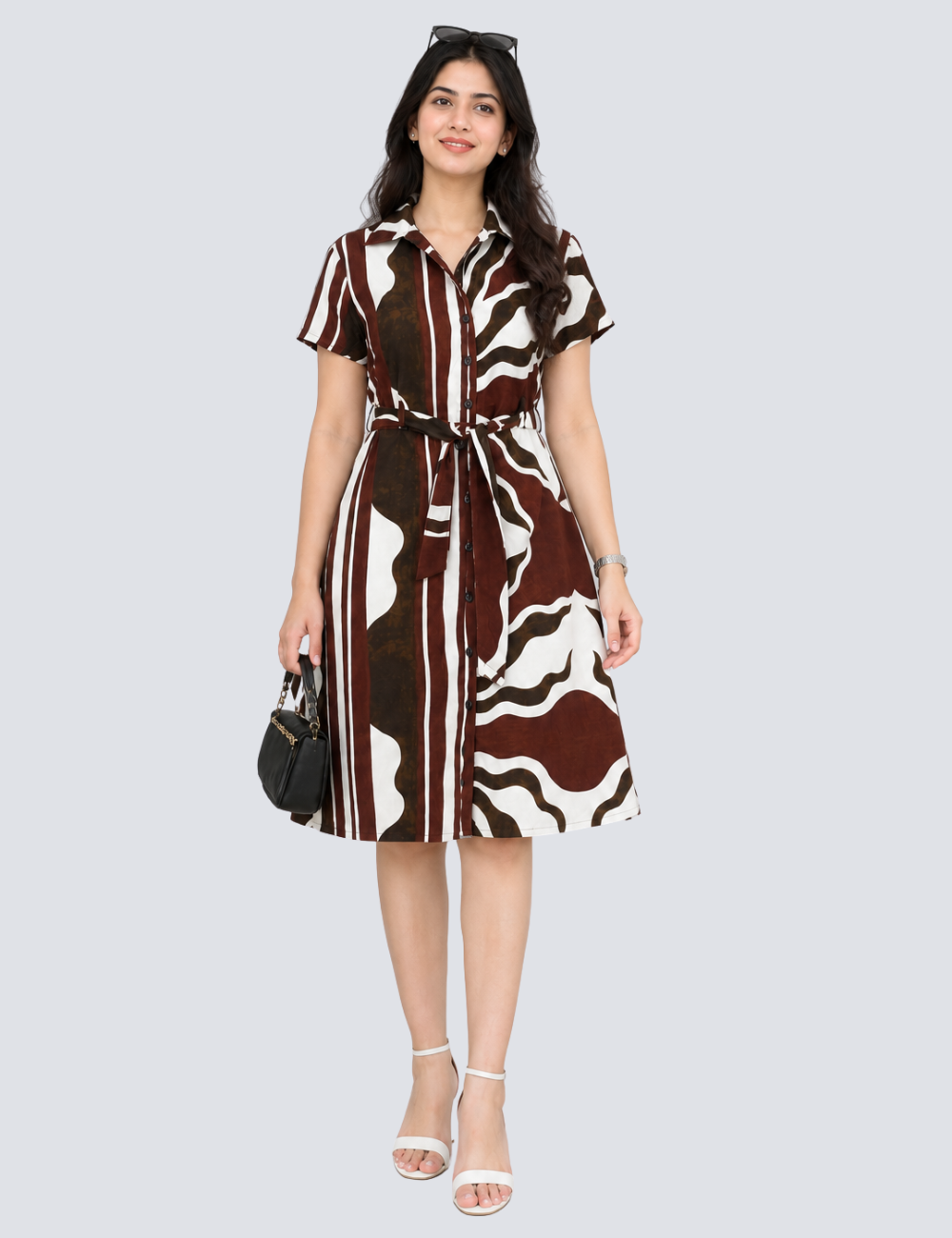 Rayon wave dress