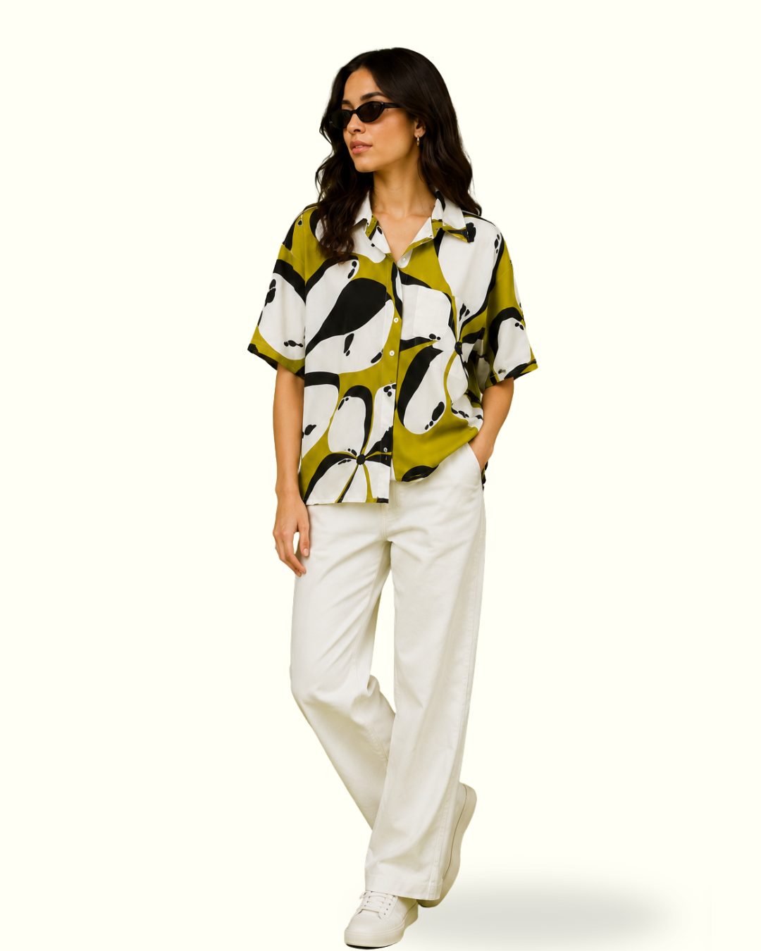 Olive Flow Top