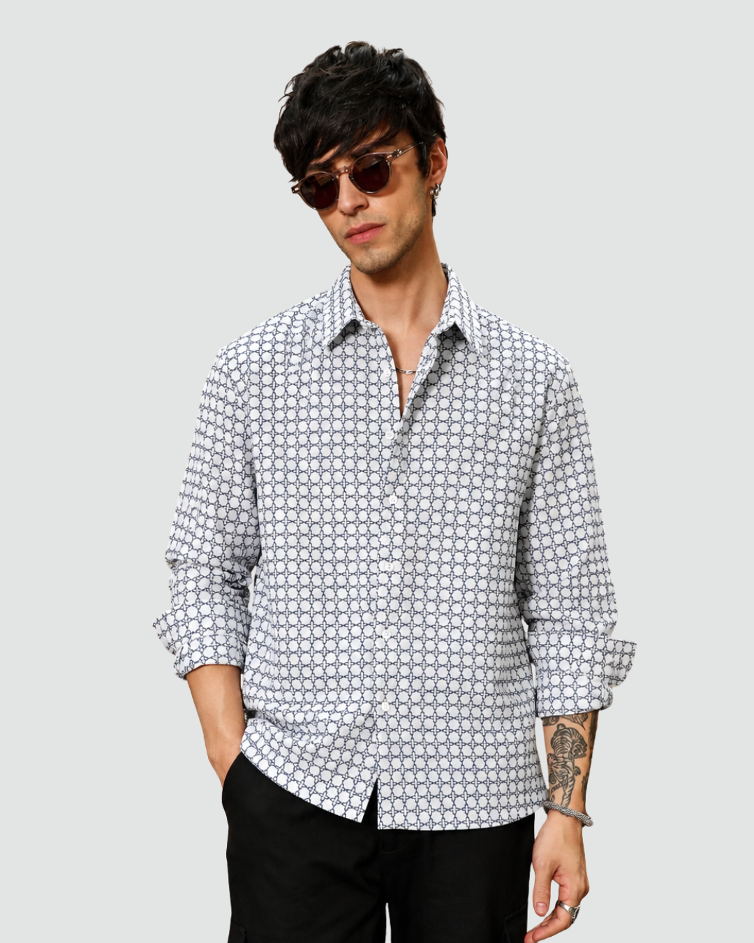 The Lattice Pattern Shirt